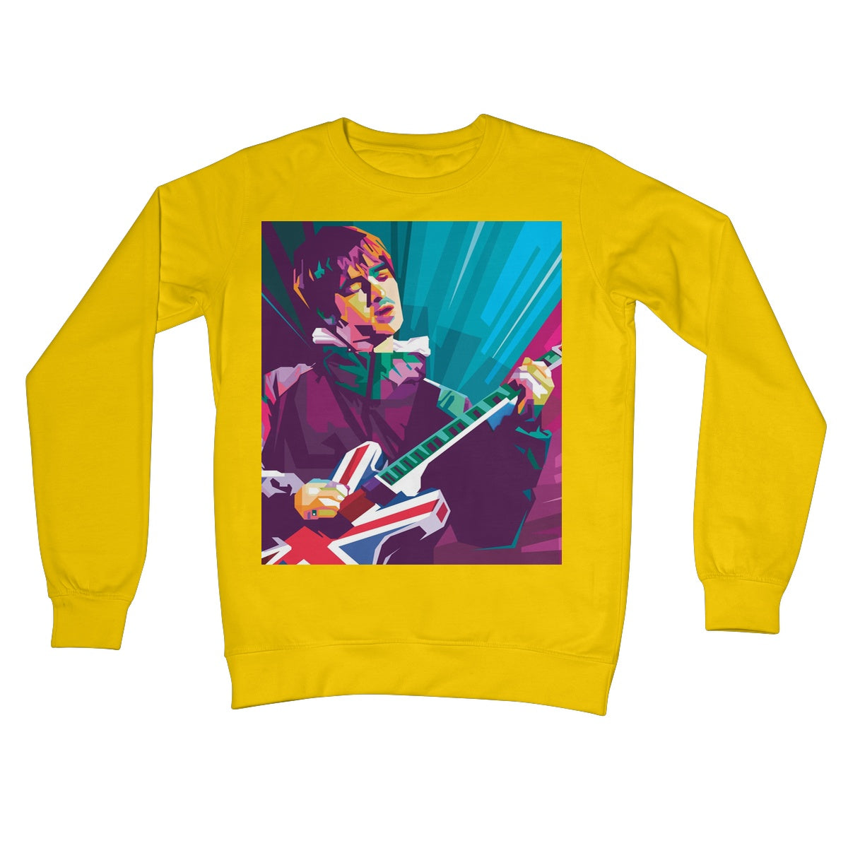 Noel Gallagher Pop Art - WPAP Crew Neck Sweatshirt