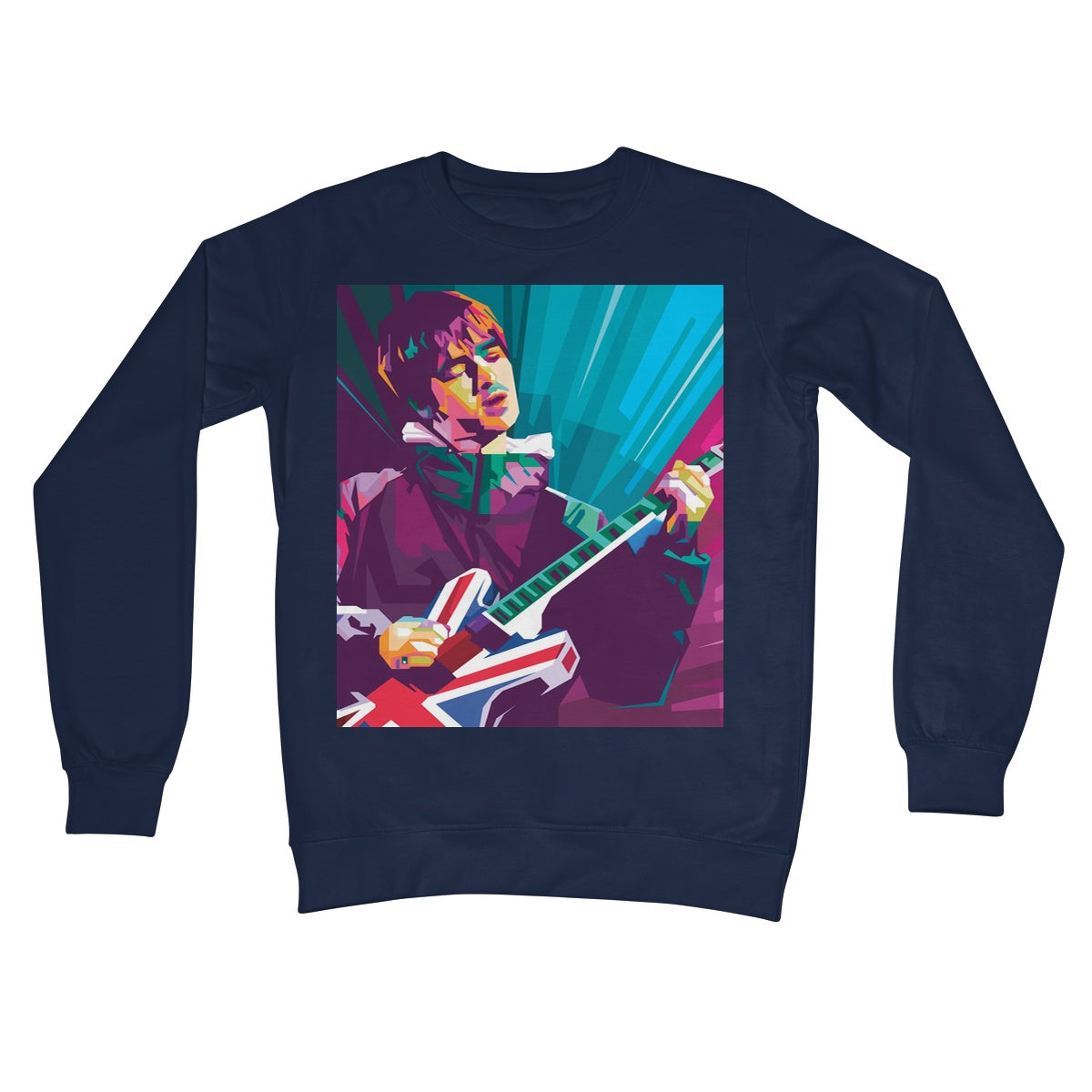Noel Gallagher Pop Art - WPAP Crew Neck Sweatshirt