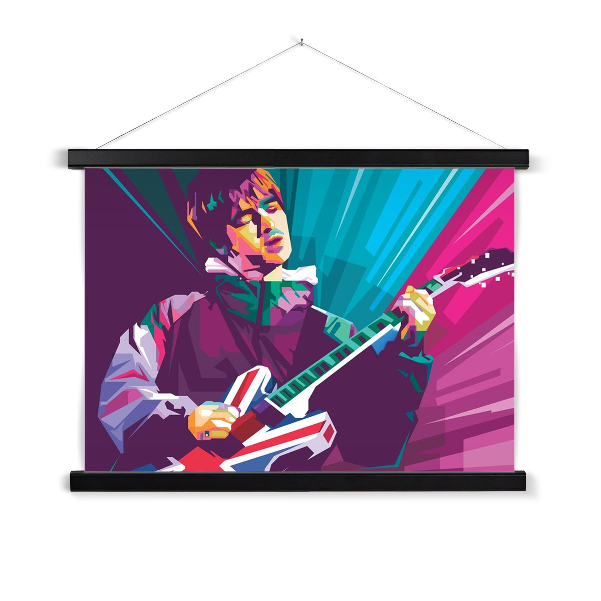 Noel Gallagher Pop Art - WPAP Fine Art Print with Hanger