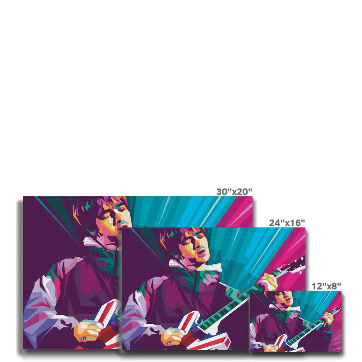 Noel Gallagher Pop Art - WPAP Eco Canvas