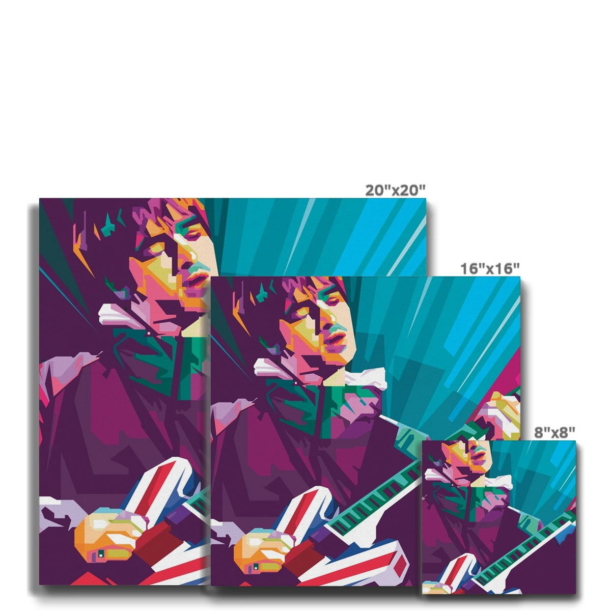 Noel Gallagher Pop Art - WPAP Eco Canvas