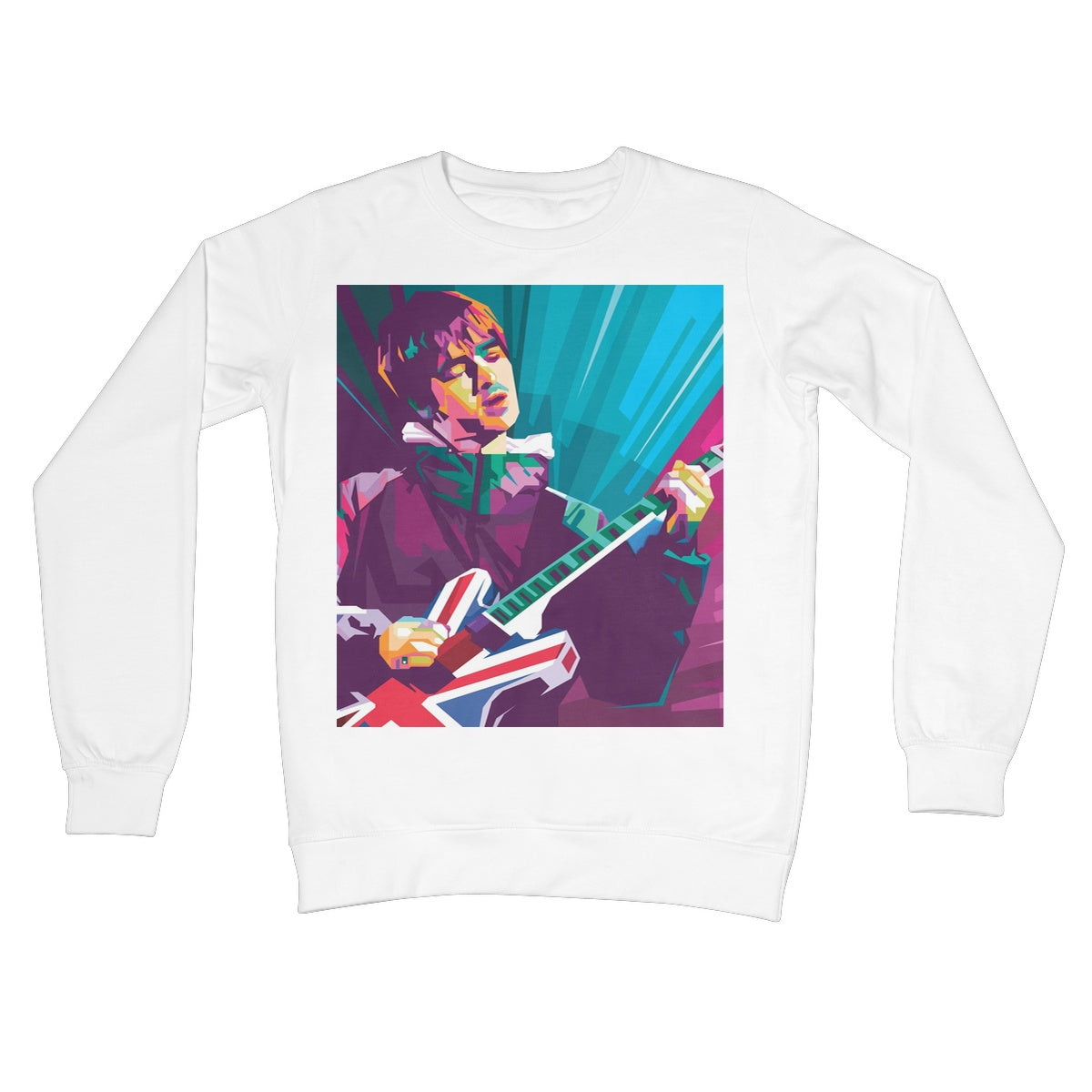 Noel Gallagher Pop Art - WPAP Crew Neck Sweatshirt