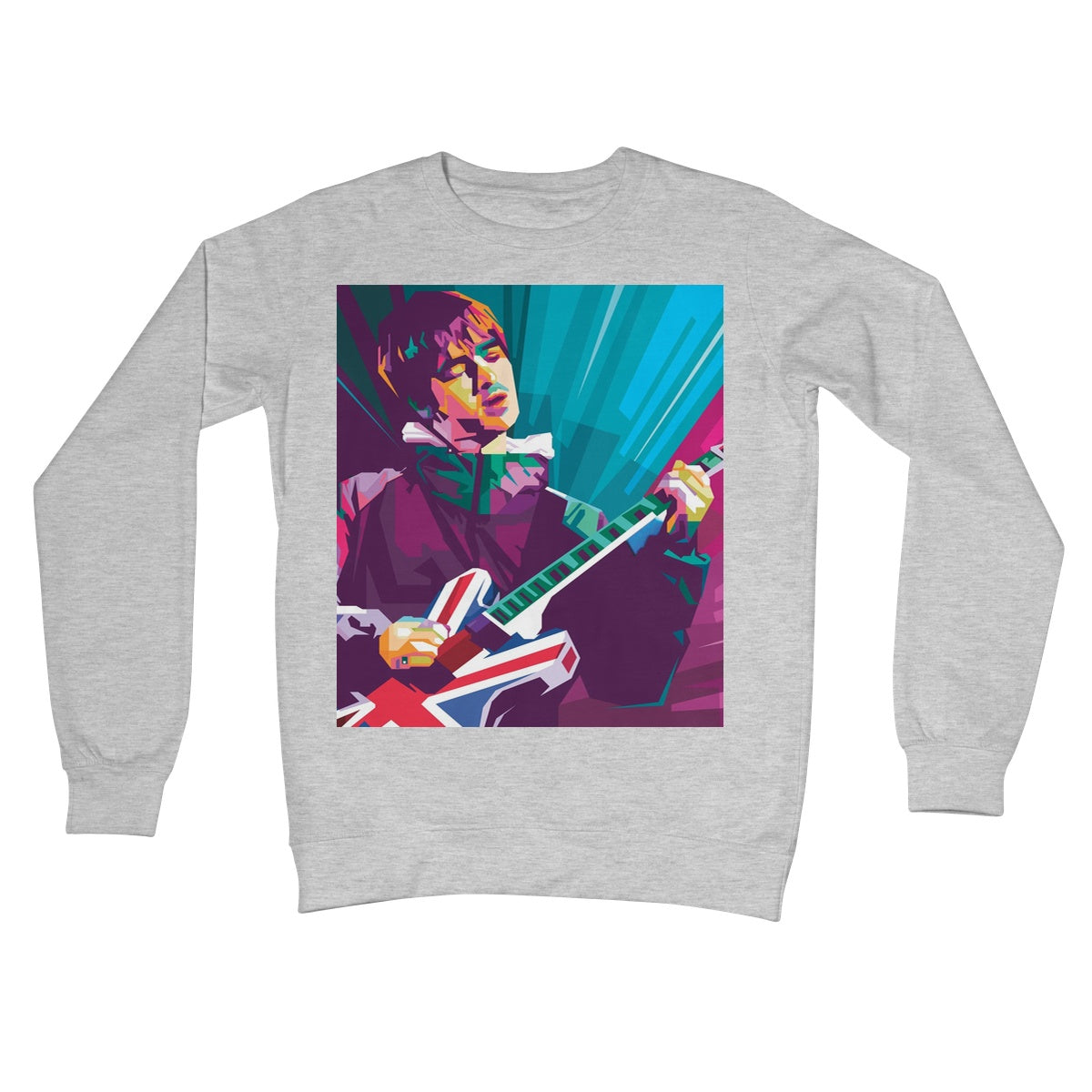 Noel Gallagher Pop Art - WPAP Crew Neck Sweatshirt