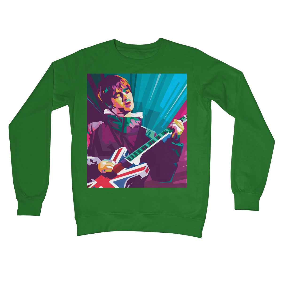 Noel Gallagher Pop Art - WPAP Crew Neck Sweatshirt