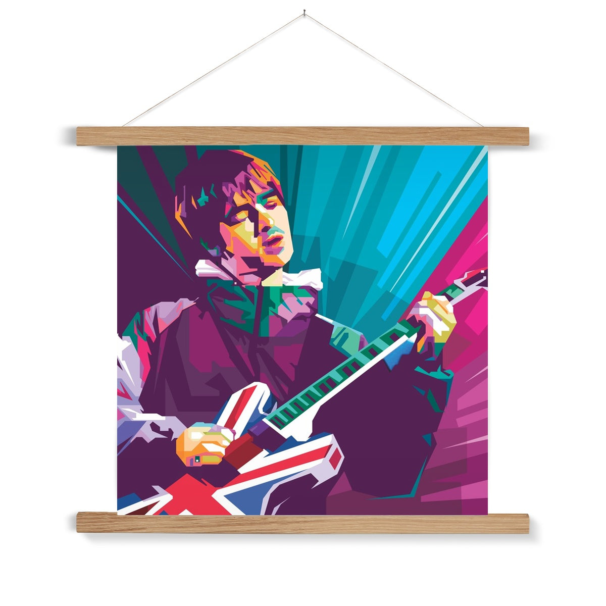 Noel Gallagher Pop Art - WPAP Fine Art Print with Hanger