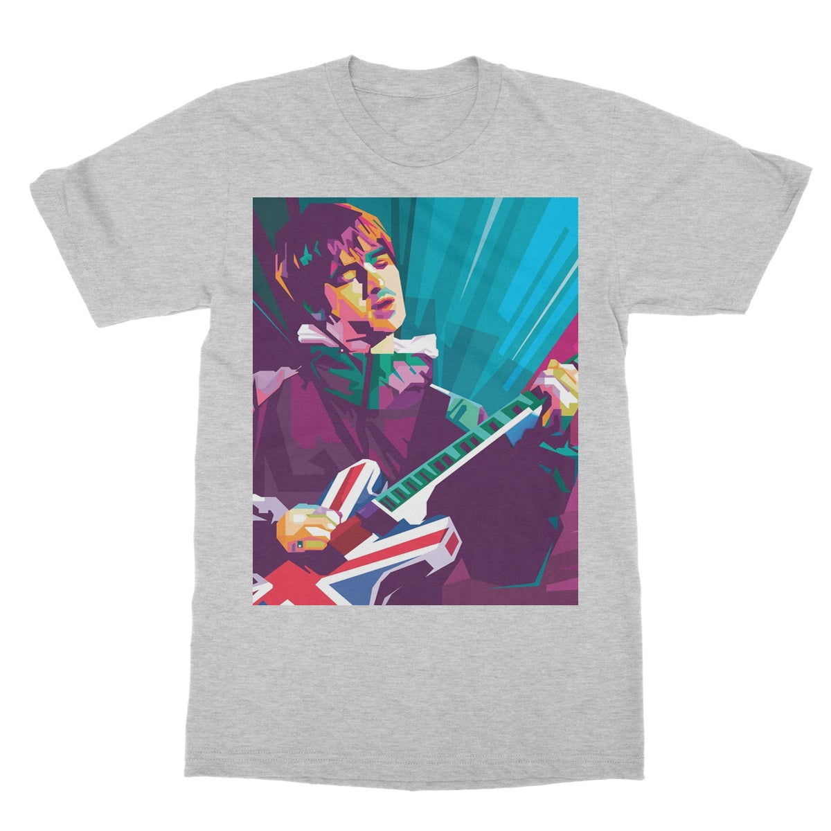 Noel Gallagher Pop Art - WPAP Softstyle T-Shirt
