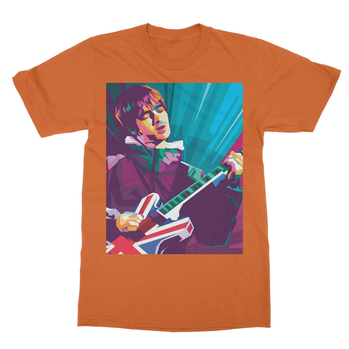 Noel Gallagher Pop Art - WPAP Softstyle T-Shirt