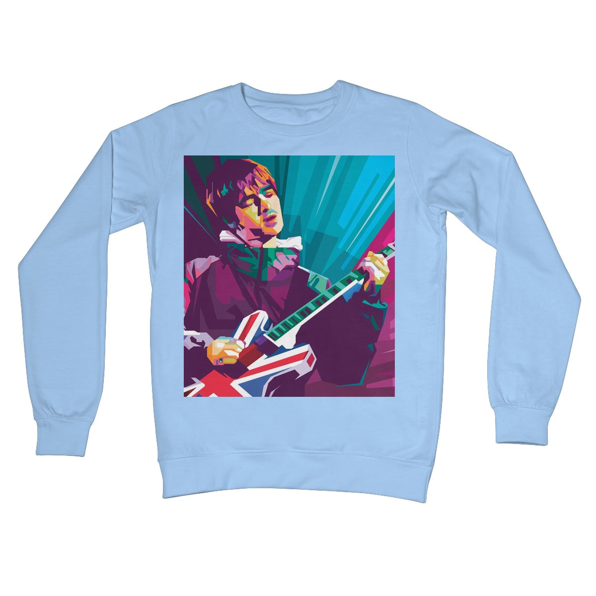 Noel Gallagher Pop Art - WPAP Crew Neck Sweatshirt