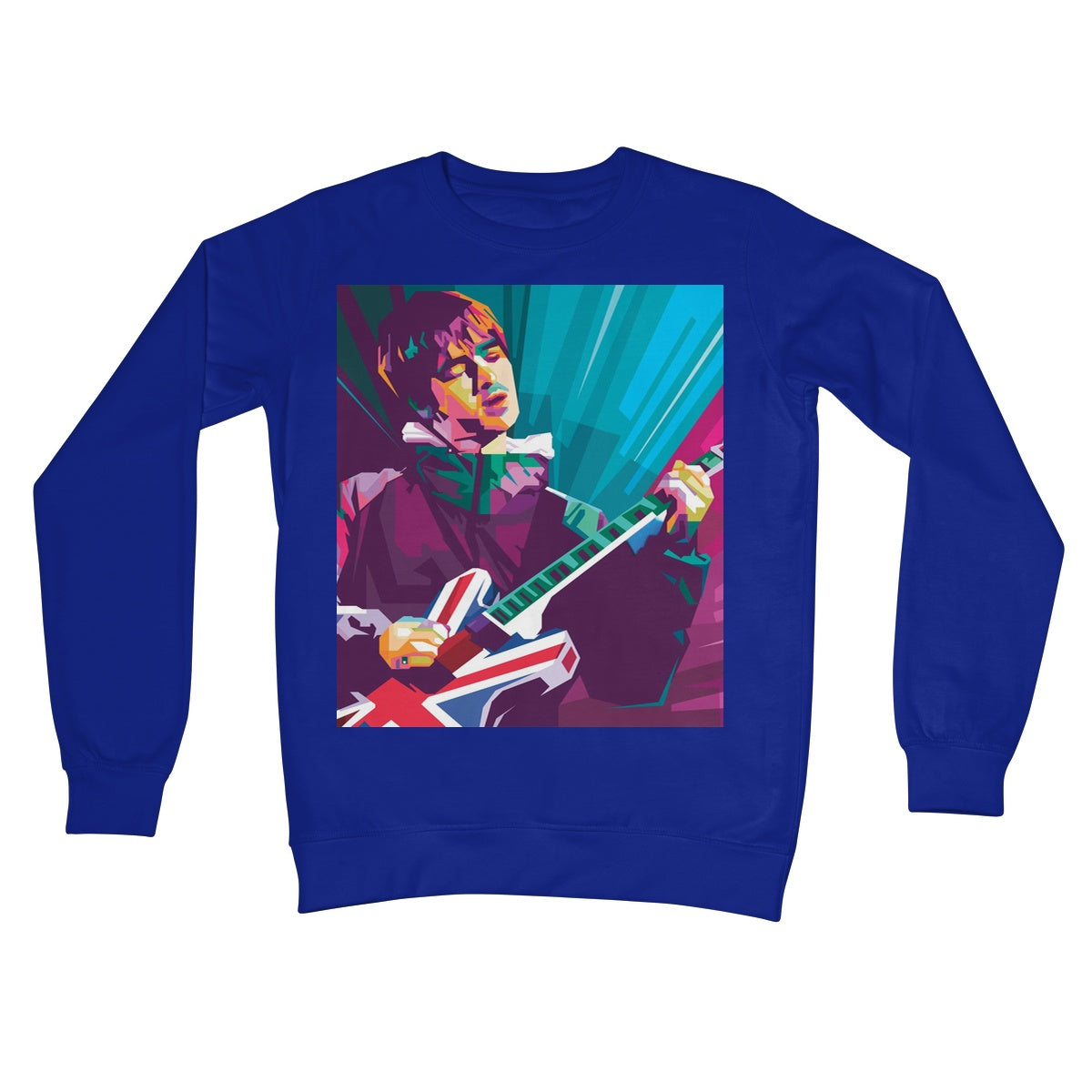Noel Gallagher Pop Art - WPAP Crew Neck Sweatshirt