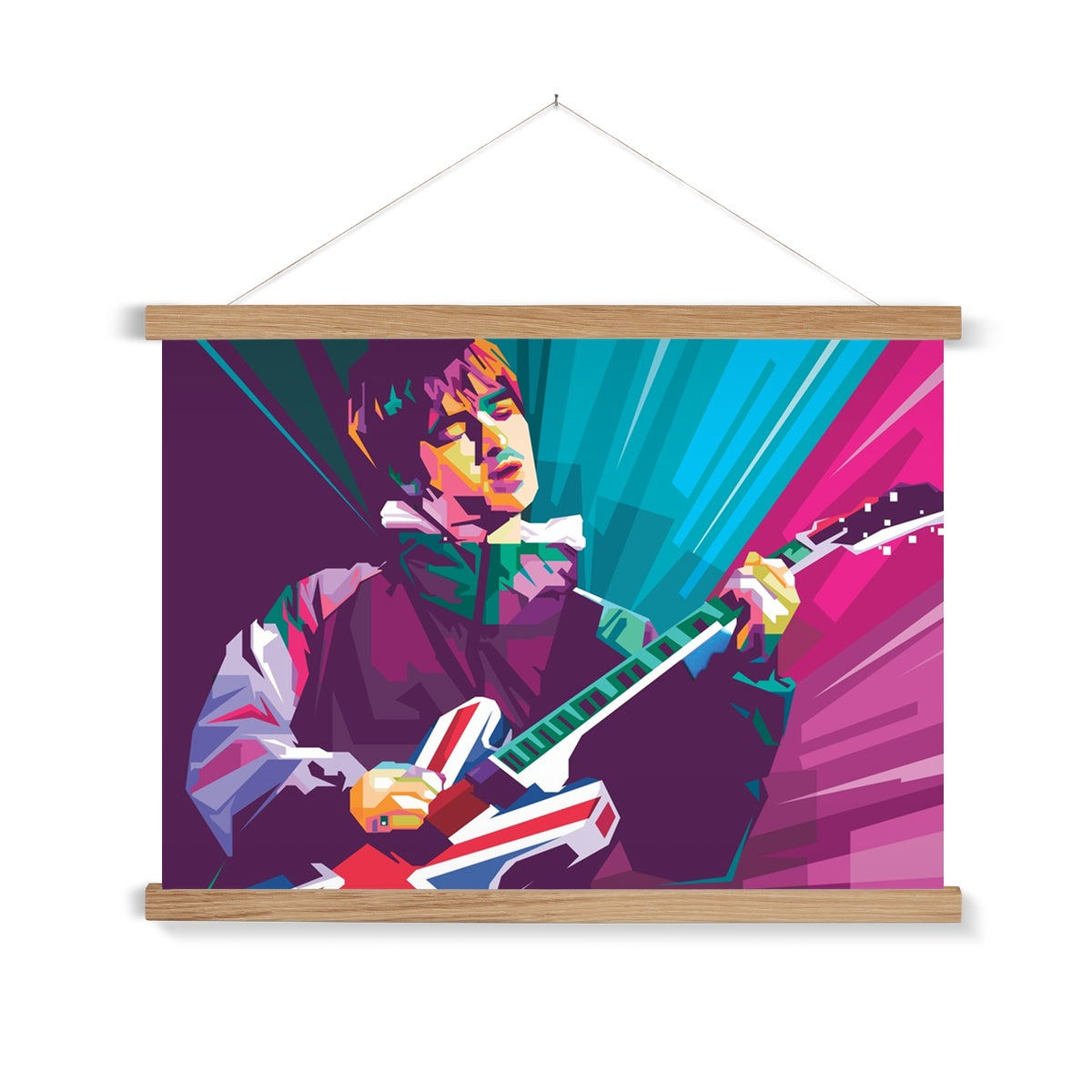 Noel Gallagher Pop Art - WPAP Fine Art Print with Hanger