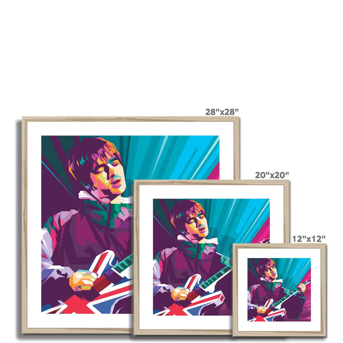 Noel Gallagher Pop Art - WPAP Framed & Mounted Print