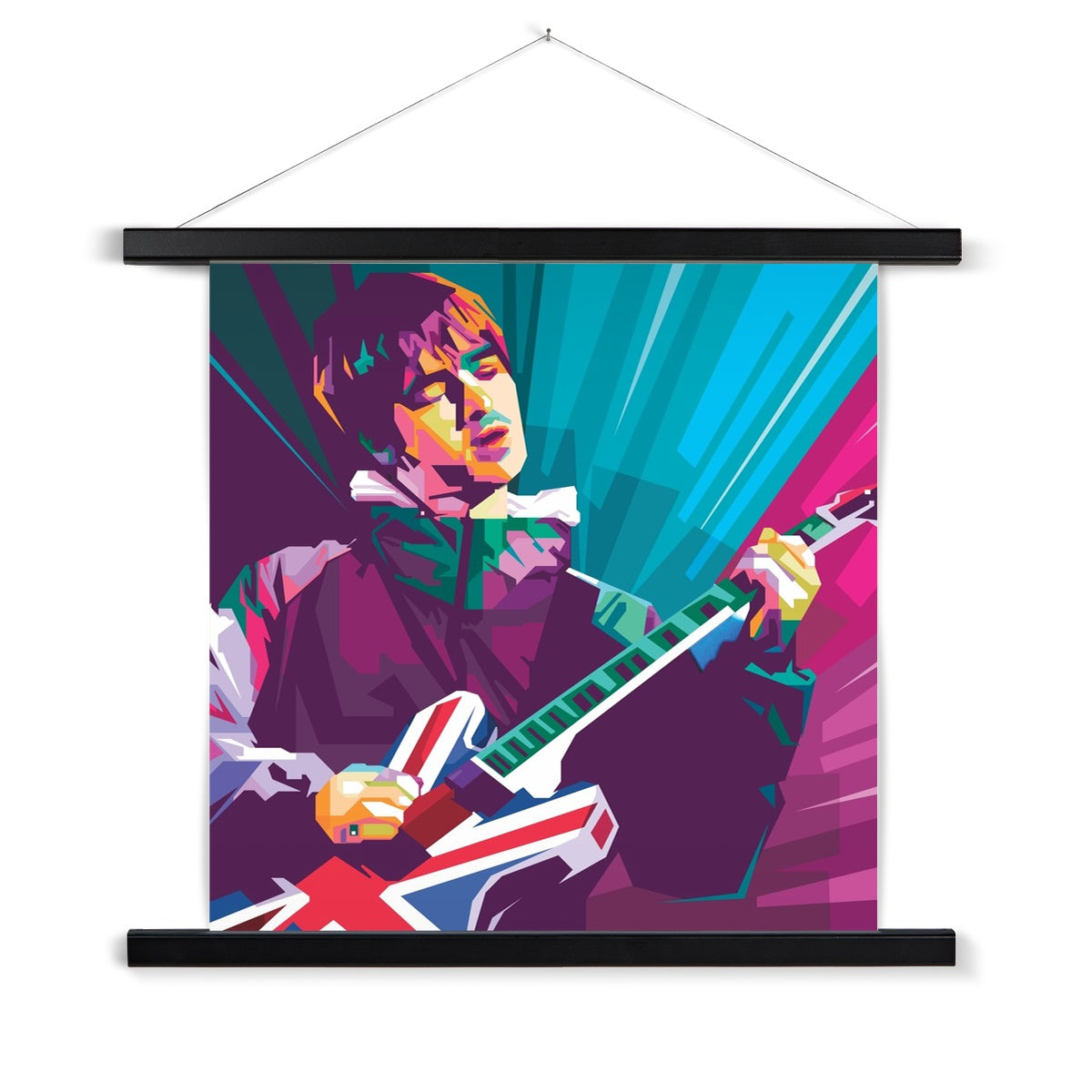 Noel Gallagher Pop Art - WPAP Fine Art Print with Hanger