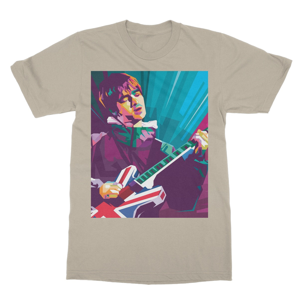Noel Gallagher Pop Art - WPAP Softstyle T-Shirt