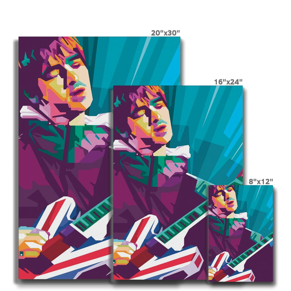 Noel Gallagher Pop Art - WPAP Eco Canvas