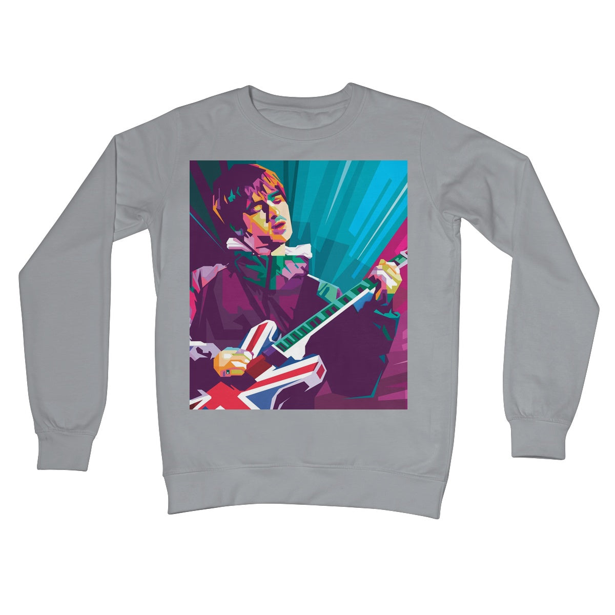 Noel Gallagher Pop Art - WPAP Crew Neck Sweatshirt