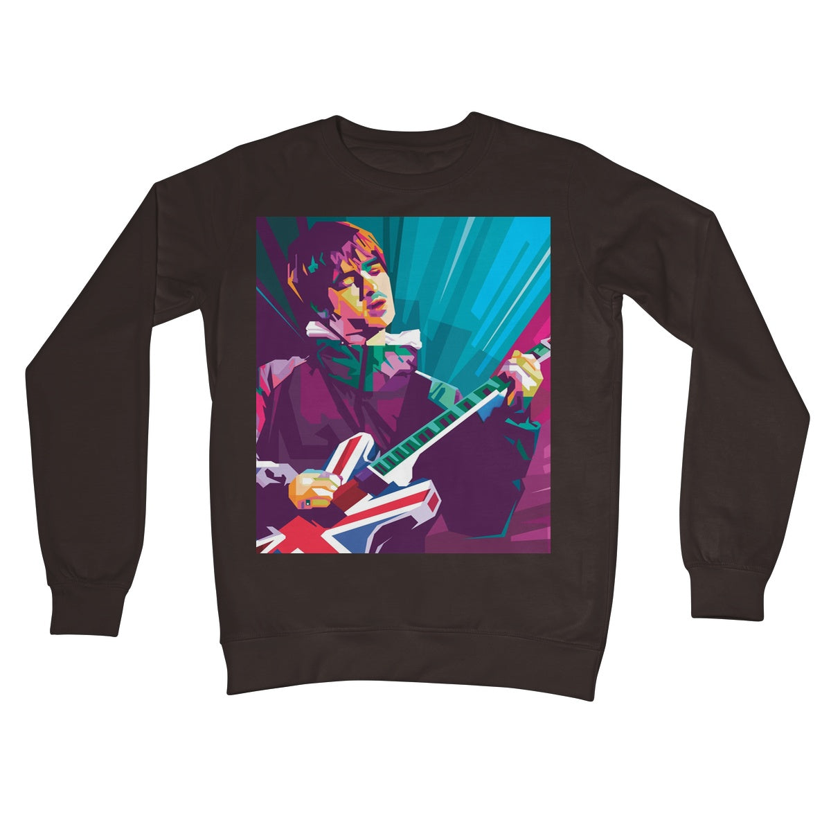 Noel Gallagher Pop Art - WPAP Crew Neck Sweatshirt