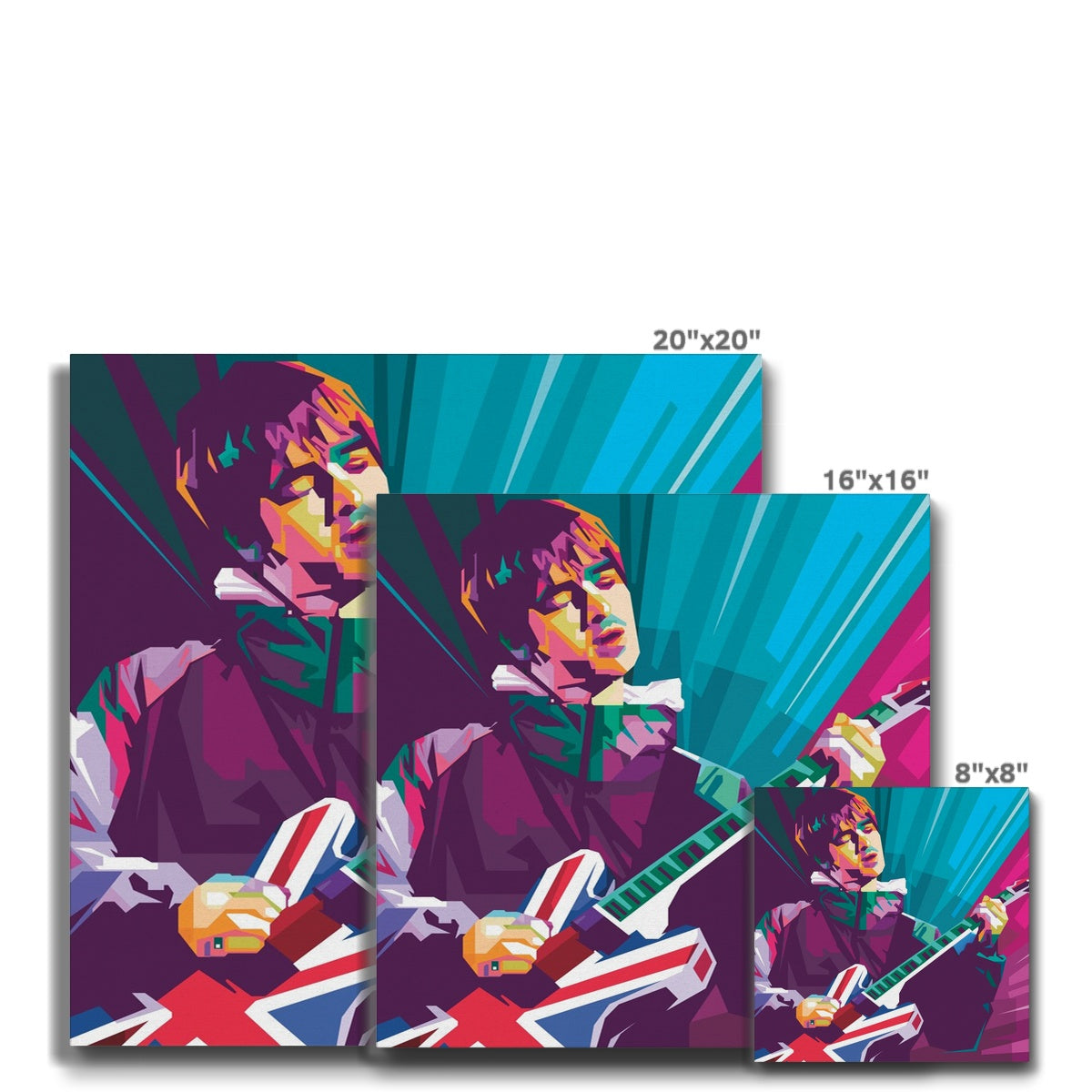 Noel Gallagher Pop Art - WPAP Eco Canvas