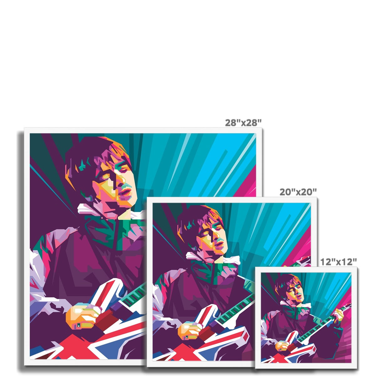 Noel Gallagher Pop Art - WPAP Framed Print