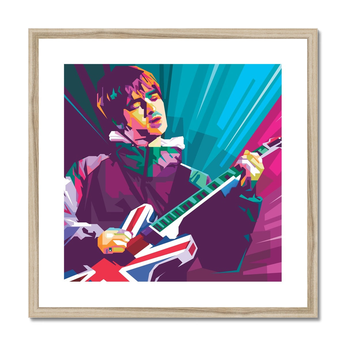 Noel Gallagher Pop Art - WPAP Framed & Mounted Print
