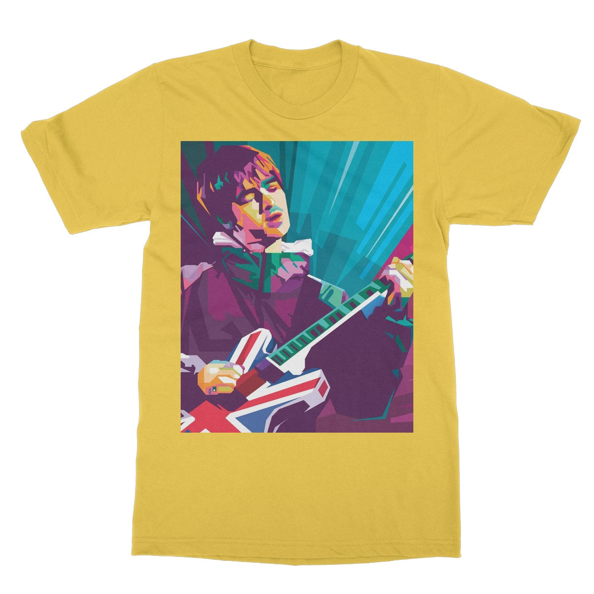 Noel Gallagher Pop Art - WPAP Softstyle T-Shirt