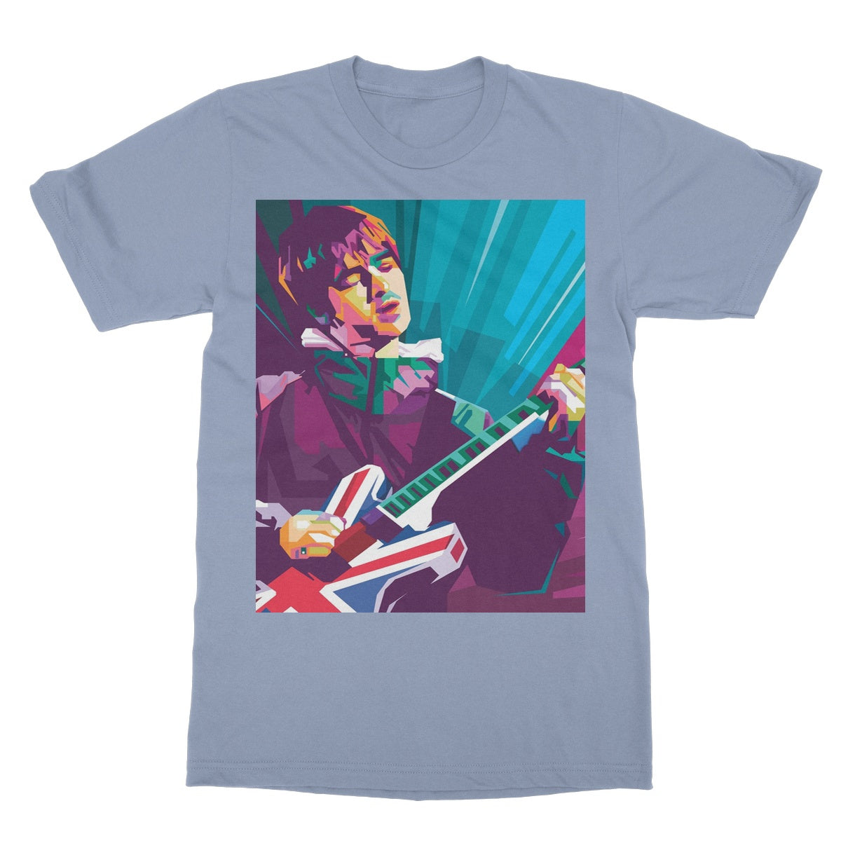 Noel Gallagher Pop Art - WPAP Softstyle T-Shirt