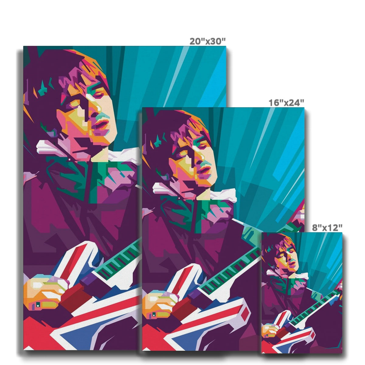 Noel Gallagher Pop Art - WPAP Eco Canvas