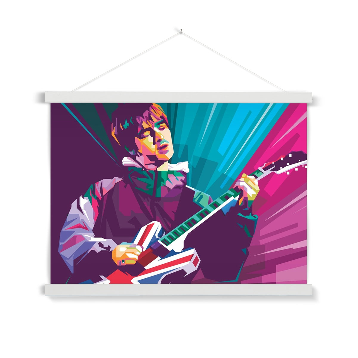 Noel Gallagher Pop Art - WPAP Fine Art Print with Hanger