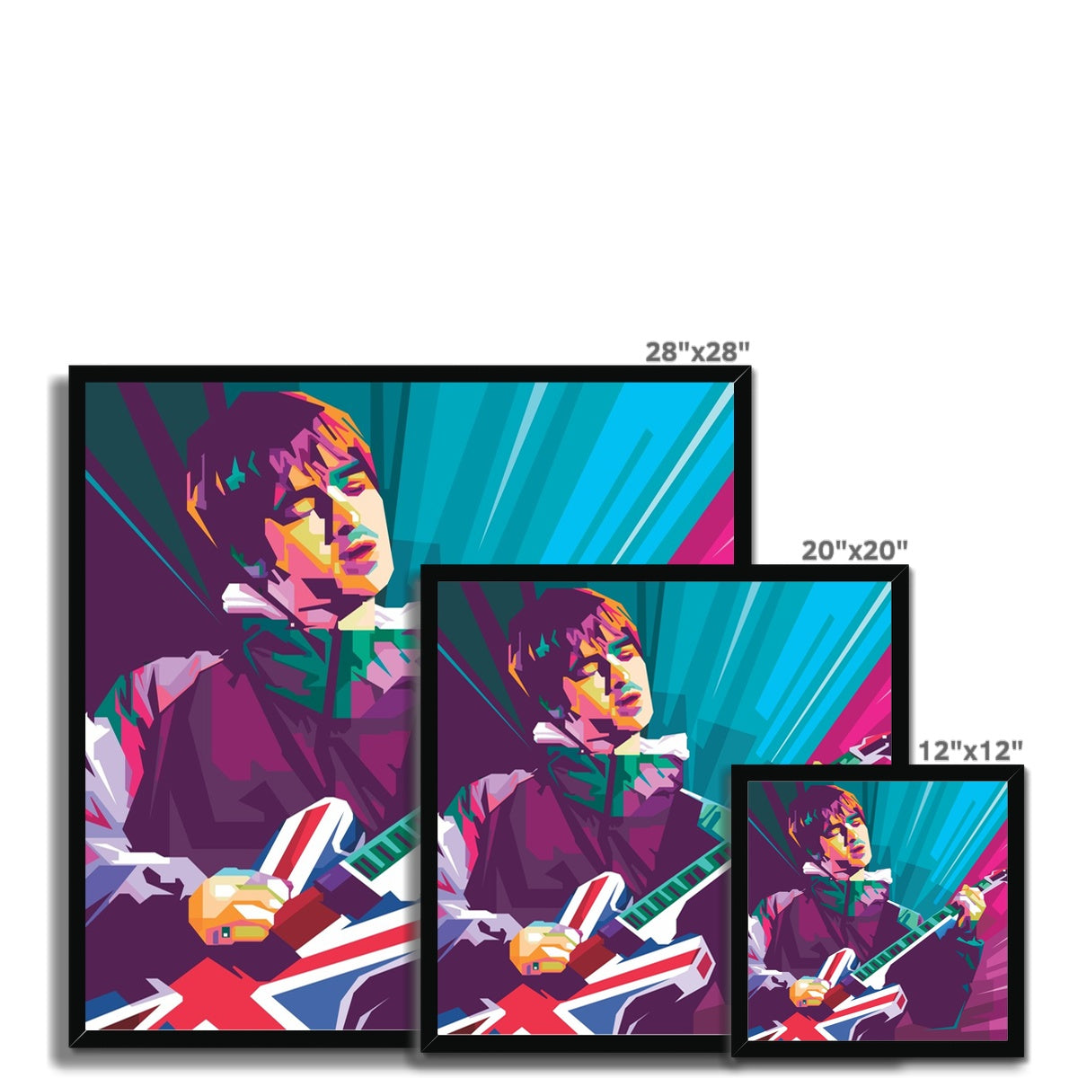 Noel Gallagher Pop Art - WPAP Framed Print