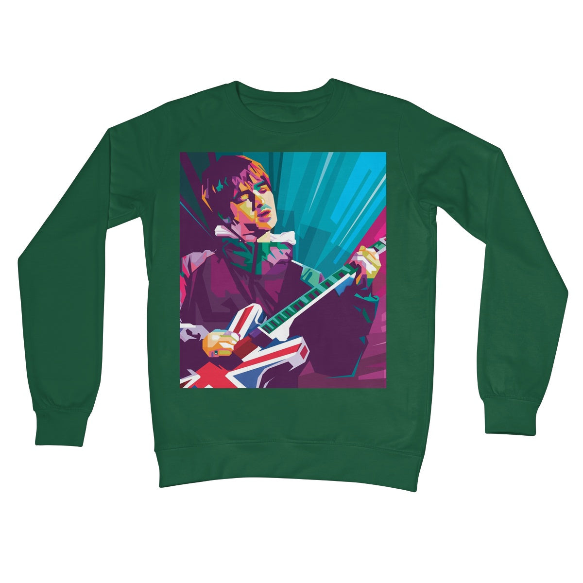 Noel Gallagher Pop Art - WPAP Crew Neck Sweatshirt