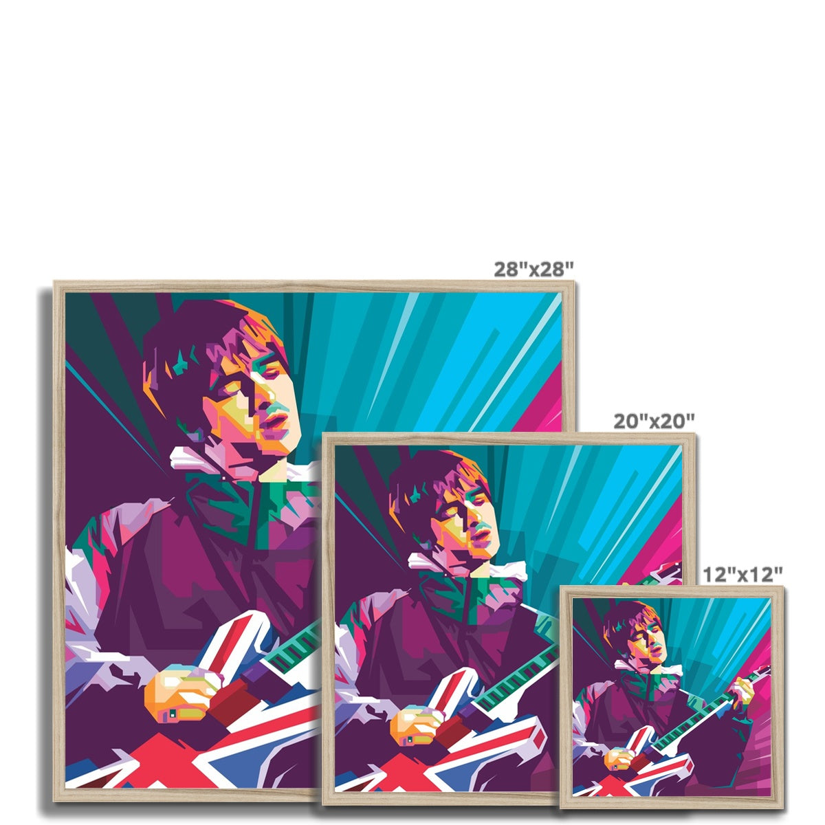Noel Gallagher Pop Art - WPAP Framed Print