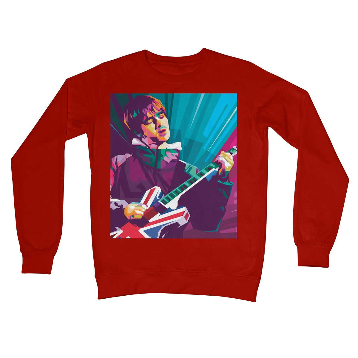 Noel Gallagher Pop Art - WPAP Crew Neck Sweatshirt