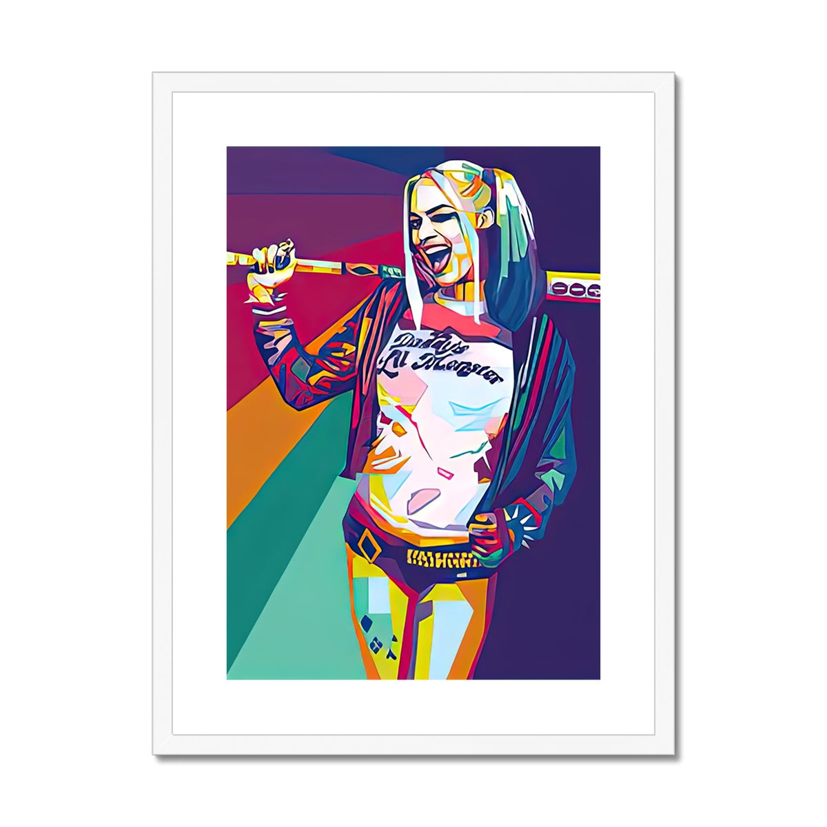 Pop Art Harley Framed & Mounted Print
