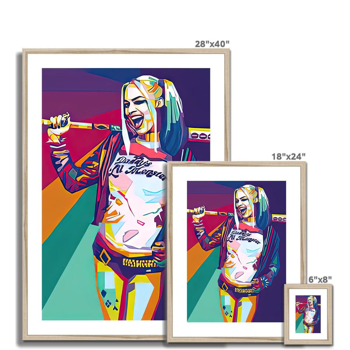 Pop Art Harley Framed & Mounted Print