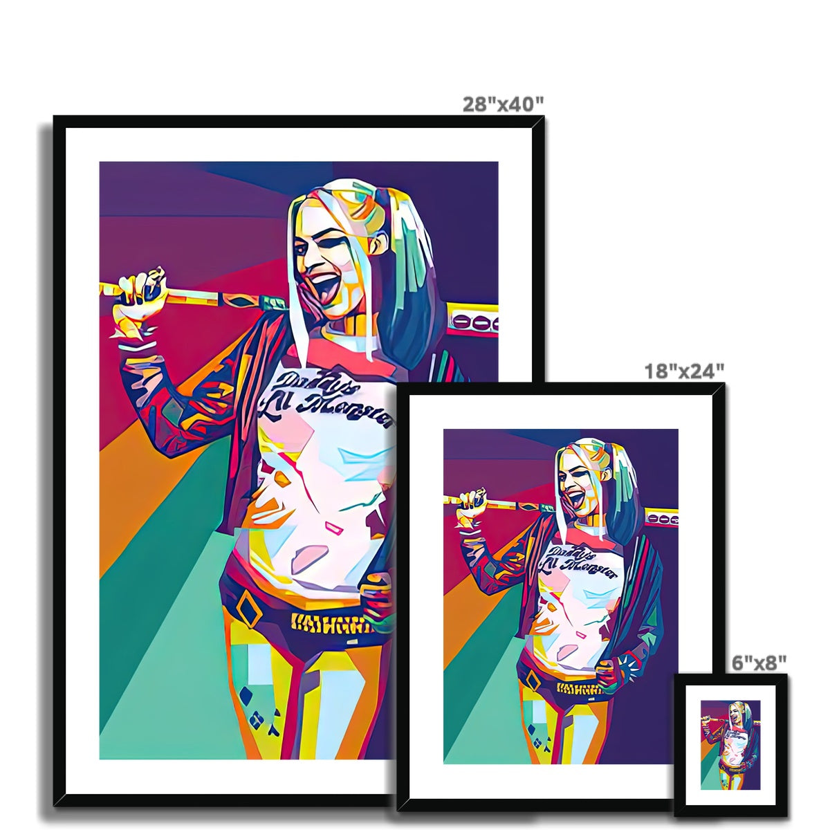 Pop Art Harley Framed & Mounted Print