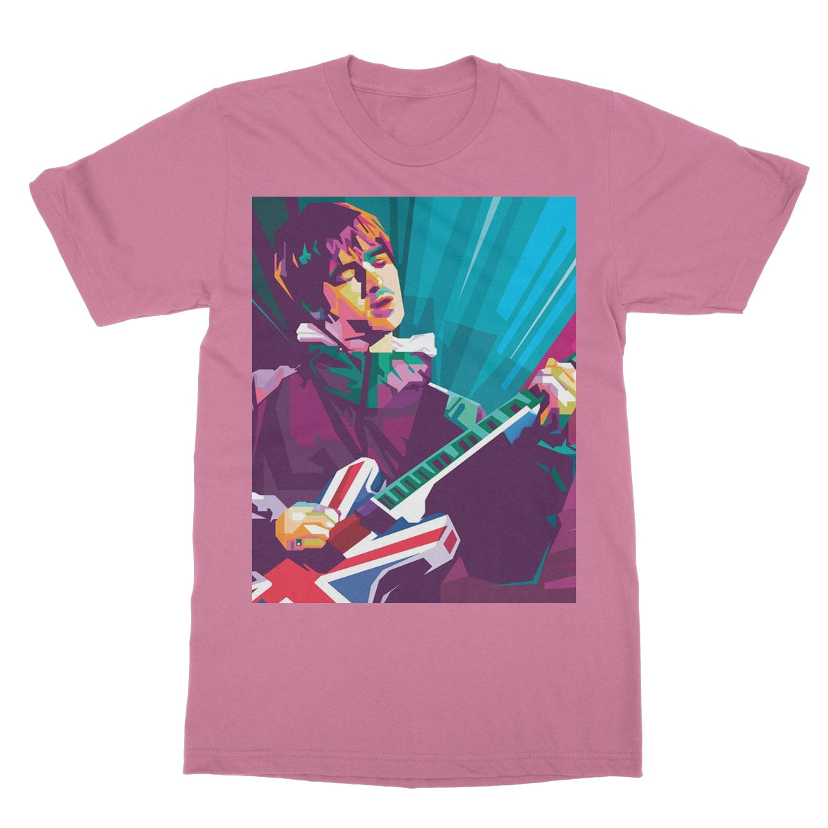 Noel Gallagher Pop Art - WPAP Softstyle T-Shirt