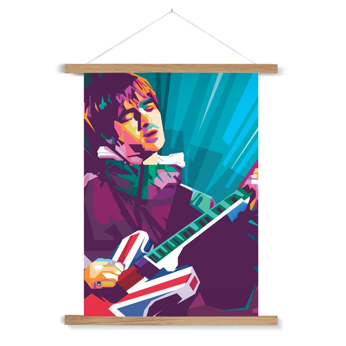 Noel Gallagher Pop Art - WPAP Fine Art Print with Hanger