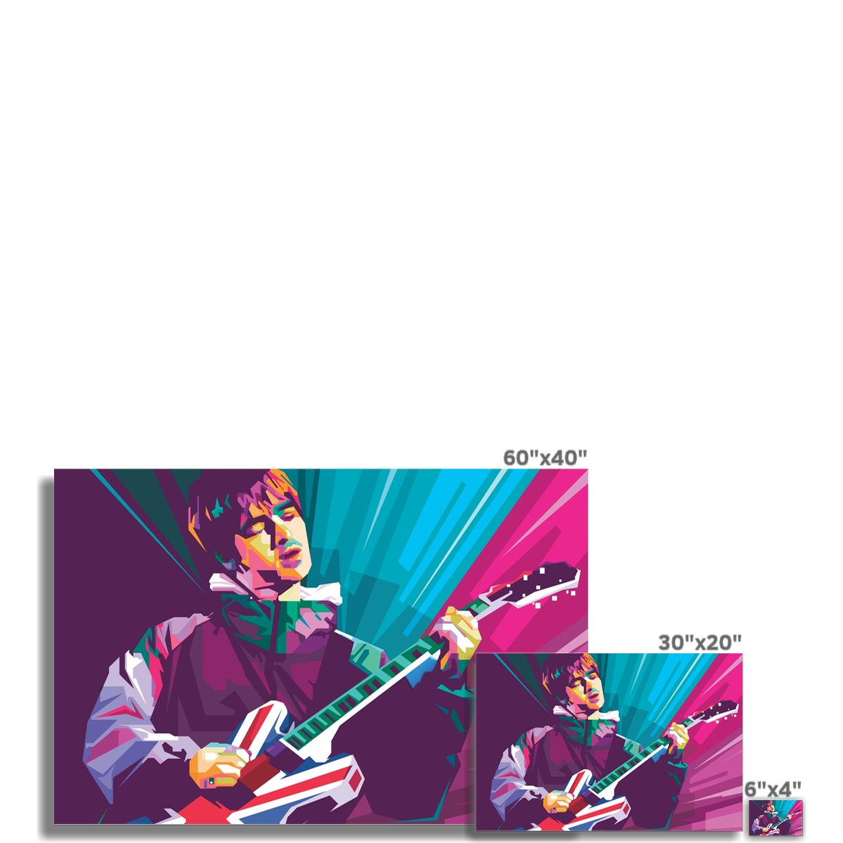 Noel Gallagher Pop Art - WPAP Hahnemühle German Etching Print