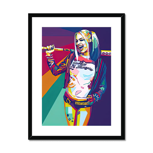 Pop Art Harley Framed & Mounted Print