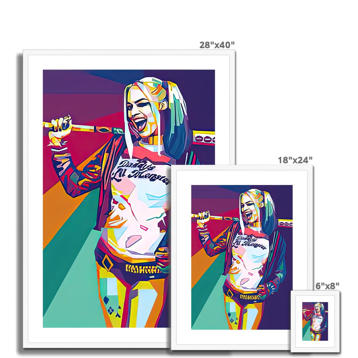Pop Art Harley Framed & Mounted Print