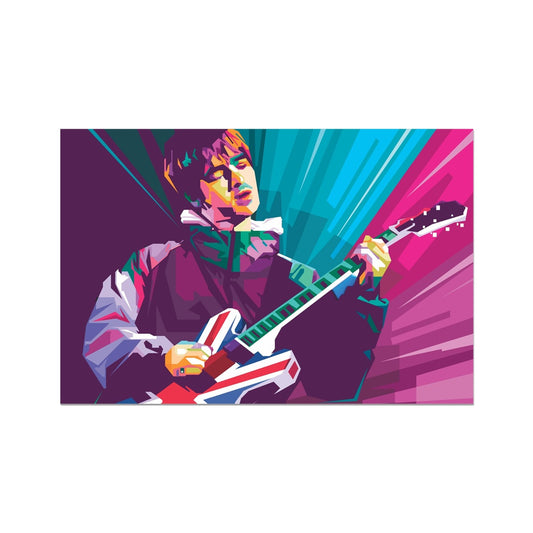 Noel Gallagher Pop Art - WPAP Fine Art Print